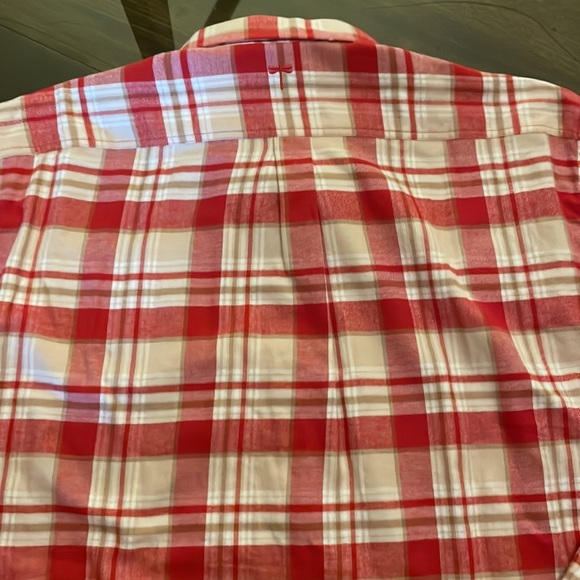 Tyler Boe Red Tan Plaid Flannel Shirt XL Brand New With Tags - Picture 9 of 15